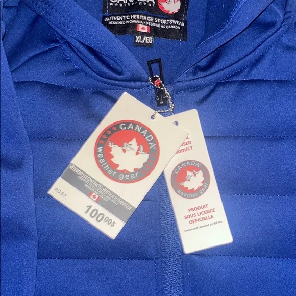 Women's Blue Ski Jacket with Hood - Picture 2 of 6